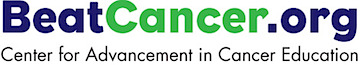 Logo of Center for Advancement in Cancer Education — BeatCancer.org